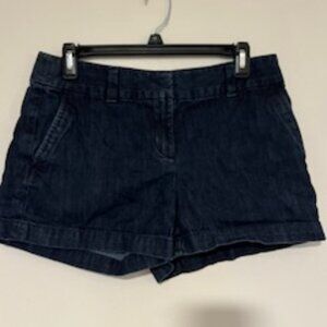 LOFT dark blue jean shorts size 4